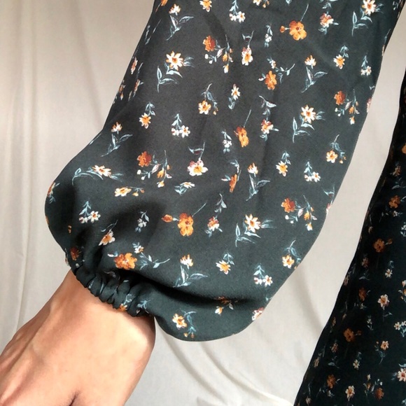 Floral Wrap Mini Babydoll Dress - Picture 6 of 16